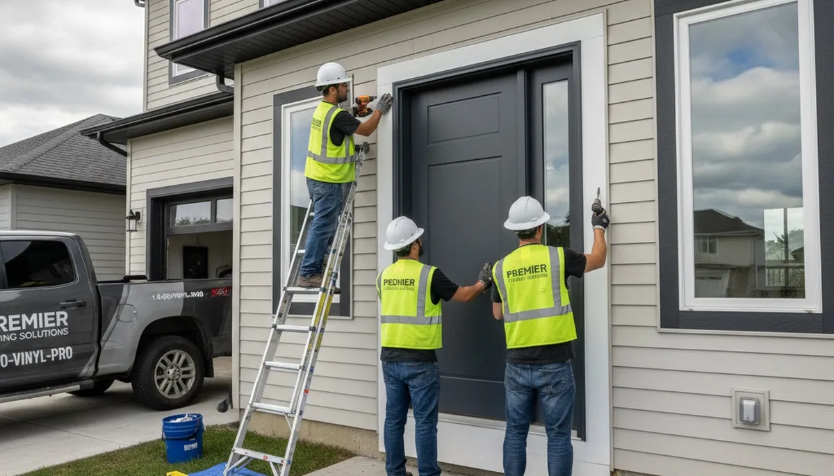 Professional door installation by vinyl-siding experts in Rochester, NY