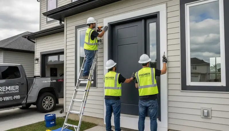 Professional door installation by vinyl-siding experts in Rochester, NY