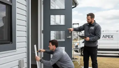 Vinyl siding and door repair service in Rochester NY by Next Level Exteriors