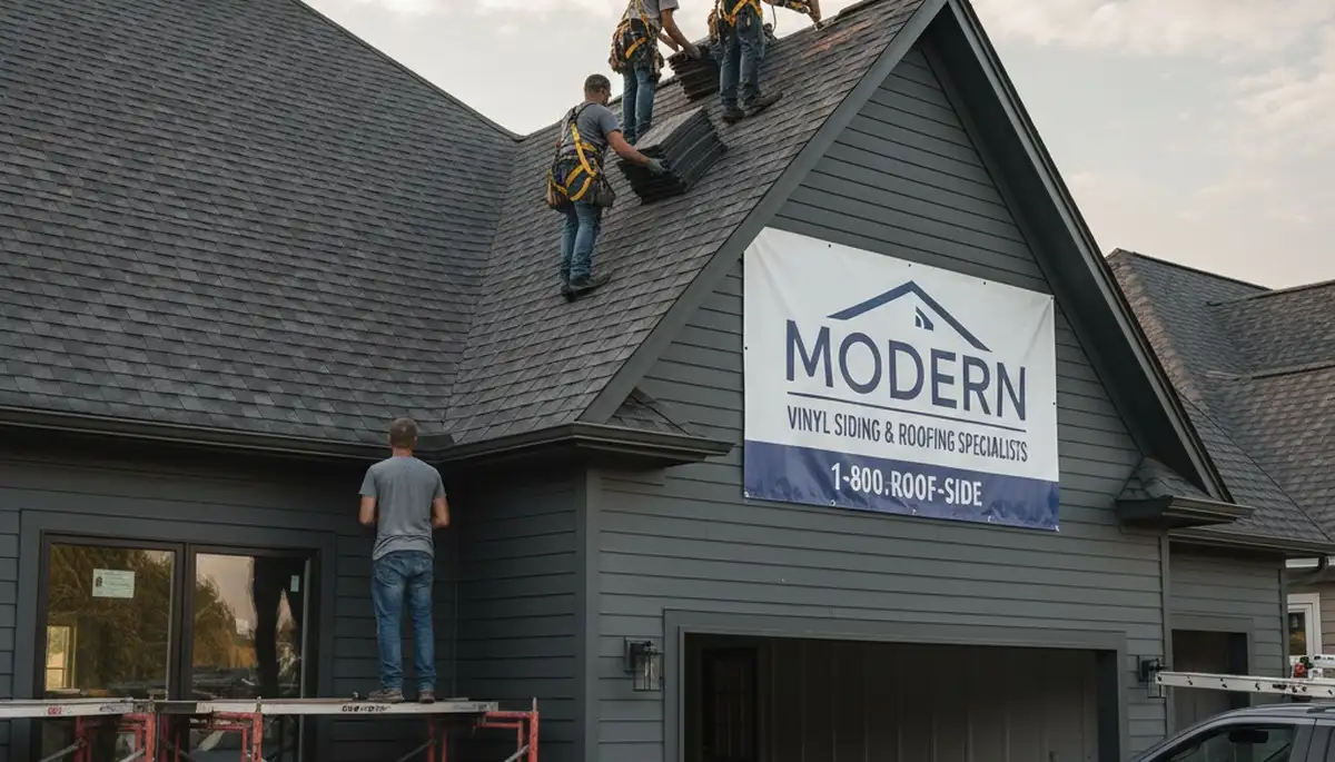 Roof installation and vinyl siding experts working in Rochester NY home exterior renovation
