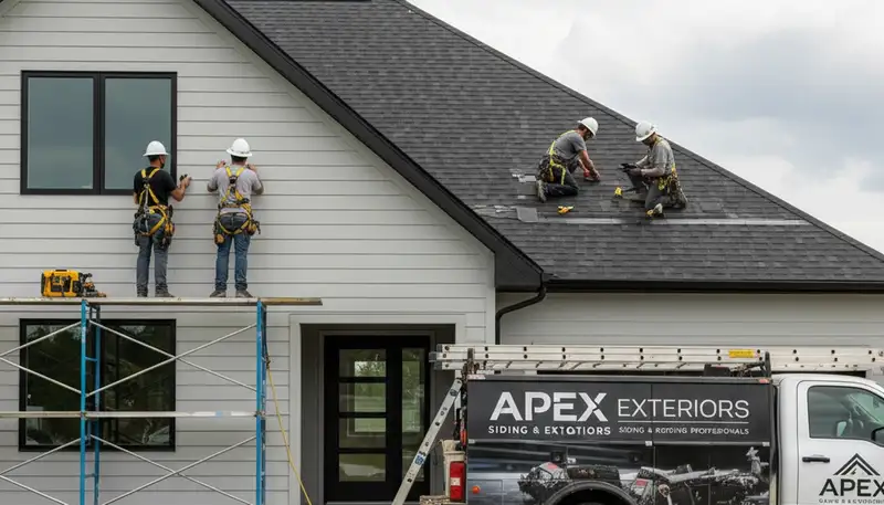 Professional vinyl siding installation on home exterior in Rochester, NY