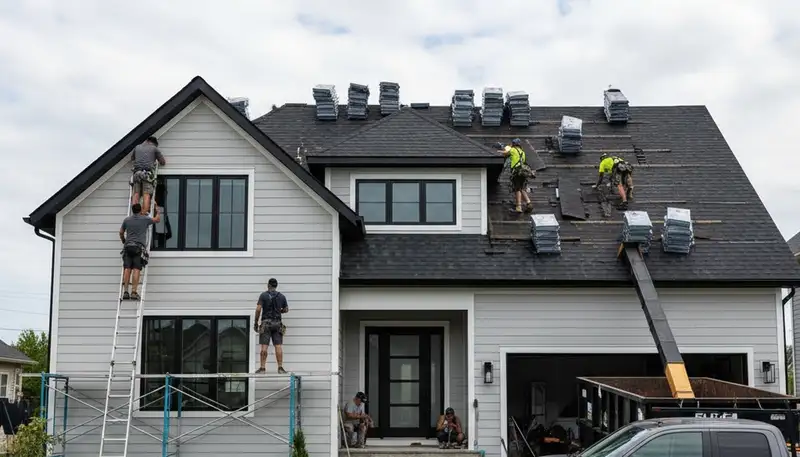 Vinyl siding and roof replacement by Next Level Exteriors in Rochester, NY