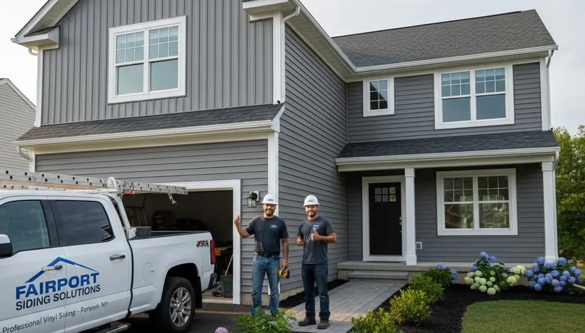 Professional vinyl siding installation in Rochester NY home exterior by sidingrochesterny.com