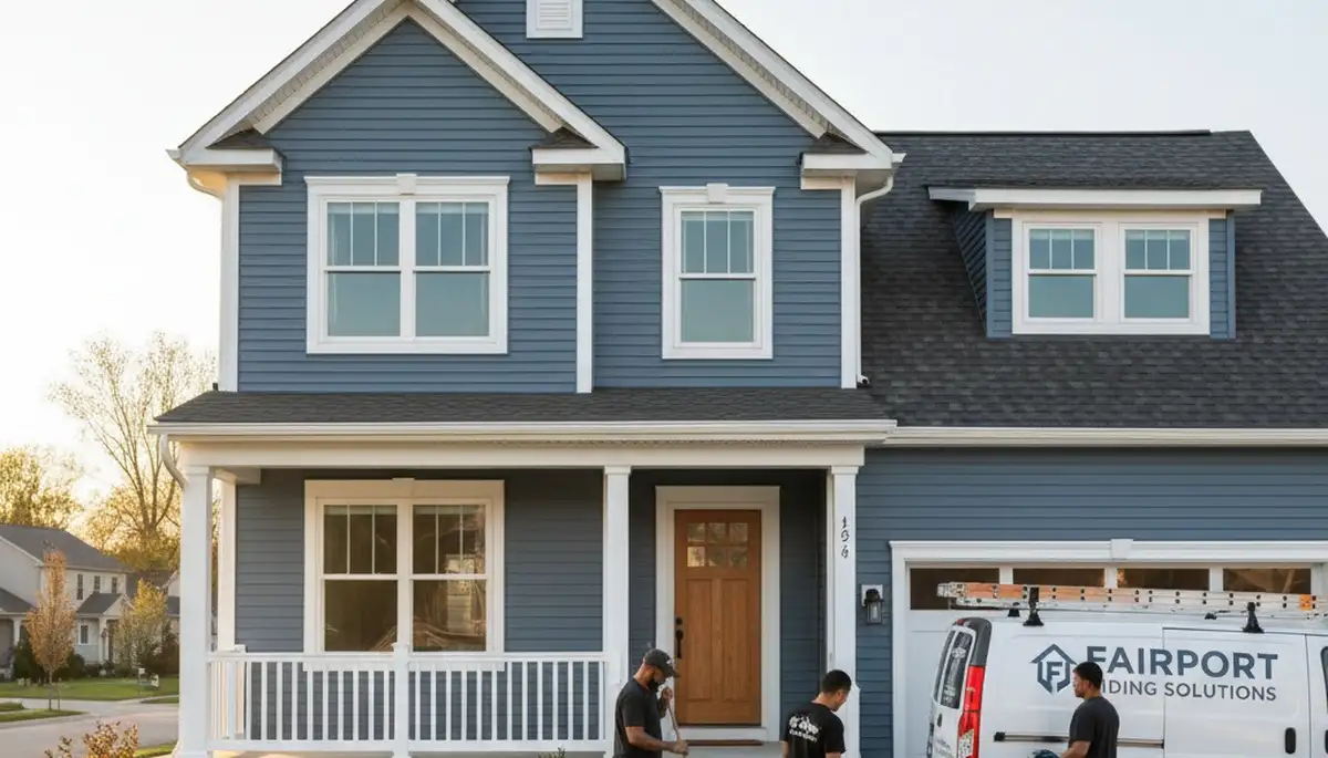 Professional vinyl siding installation on home exterior in Rochester NY