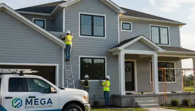 Vinyl siding installation on Rochester NY home by Next Level Exteriors experts