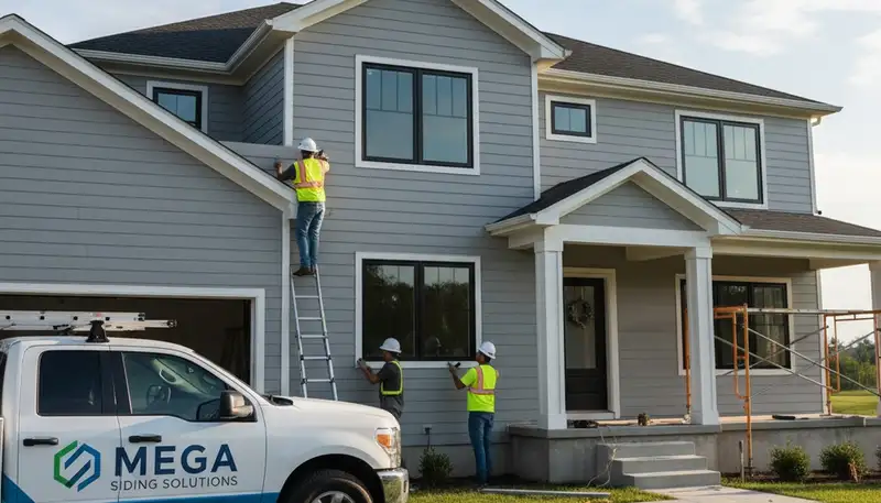 Vinyl siding installation on Rochester NY home by Next Level Exteriors experts