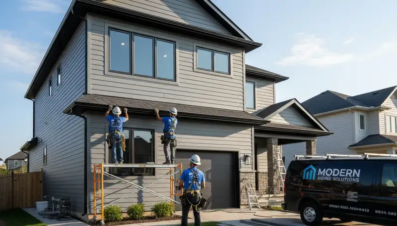 Vinyl siding installation on Rochester NY home by Next Level Exteriors