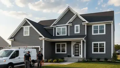 Professional vinyl siding installation on home exterior in Rochester, NY