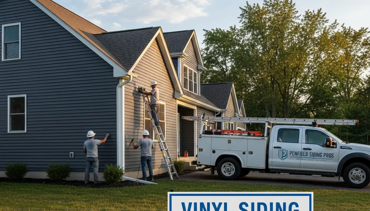 Professional vinyl siding installation on home exterior in Rochester, NY