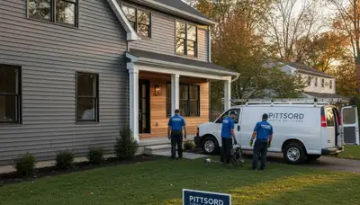 Professional vinyl siding installation on home exterior in Rochester, NY
