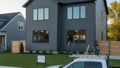 Professional vinyl siding installation on residential home in Rochester, NY