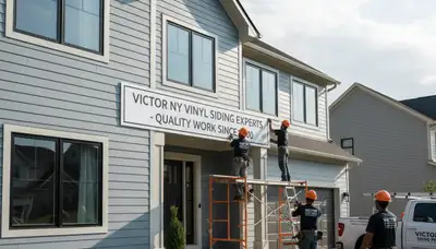Professional vinyl siding installation on home exterior in Rochester, NY
