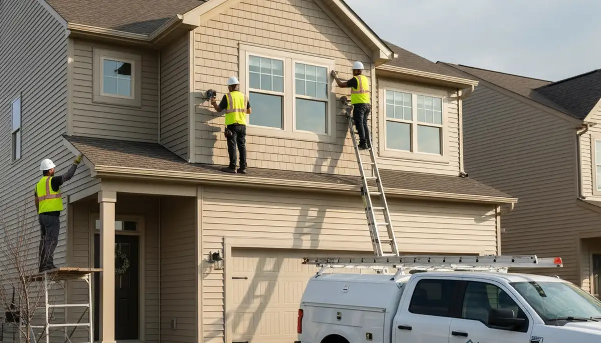 Professional vinyl siding installation on home exterior in Rochester, NY