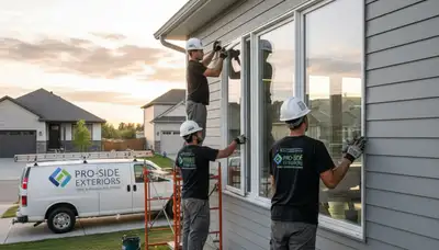 Professional window installation with vinyl siding in Rochester, NY by Next Level Exteriors
