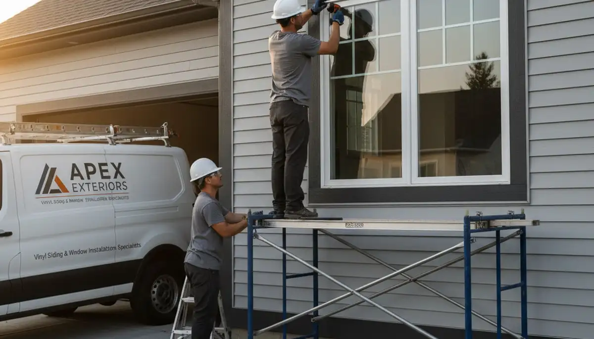 Vinyl siding and window installation by Next Level Exteriors in Rochester, NY