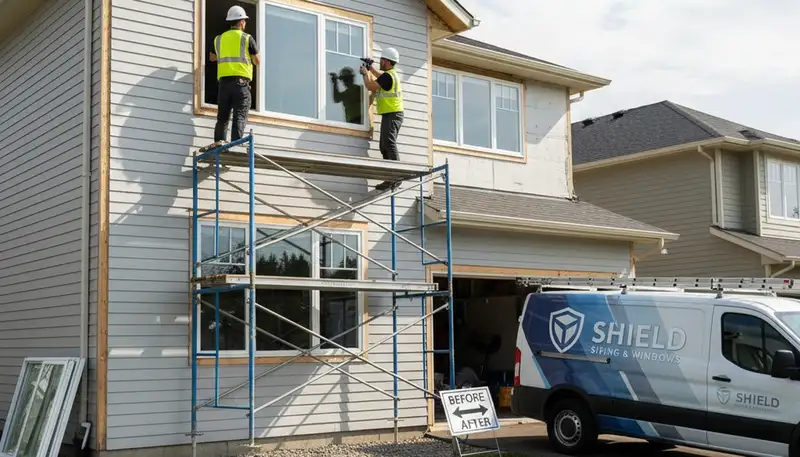Vinyl siding and window replacement in Rochester NY homes by Next Level Exteriors
